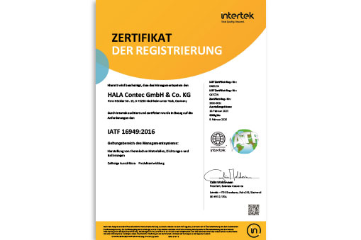IATF Zertifikat